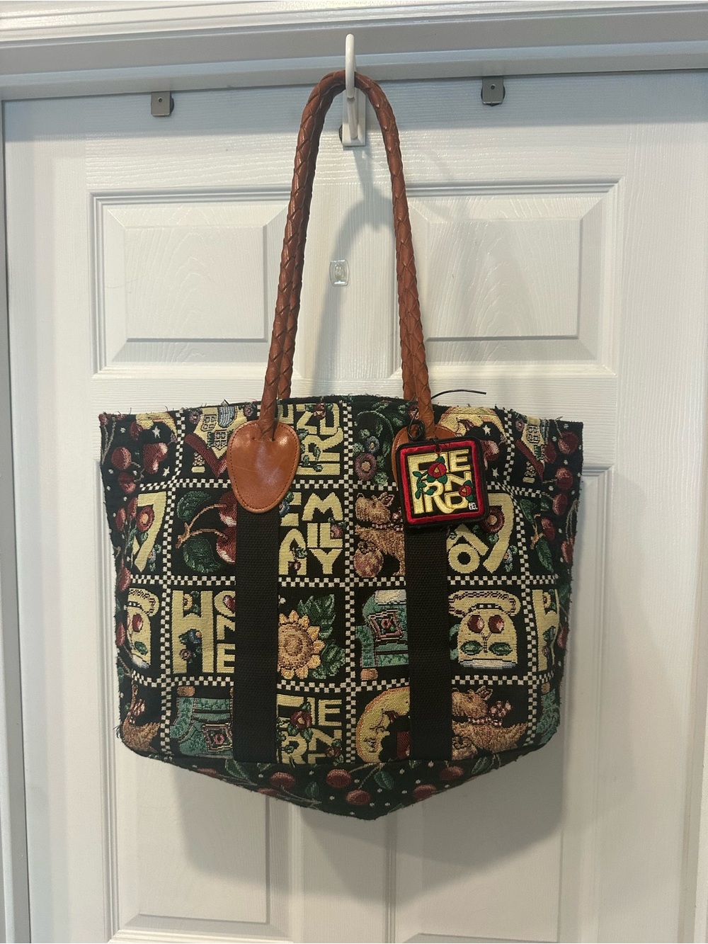 Mary Engelbright tapestry tote bag
